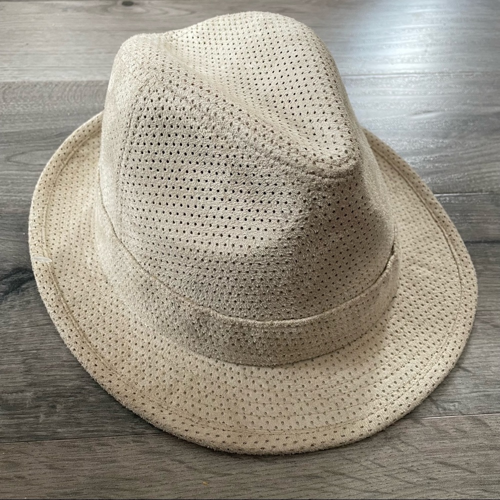 Goorin Bros Suede Cream Fidora Hat